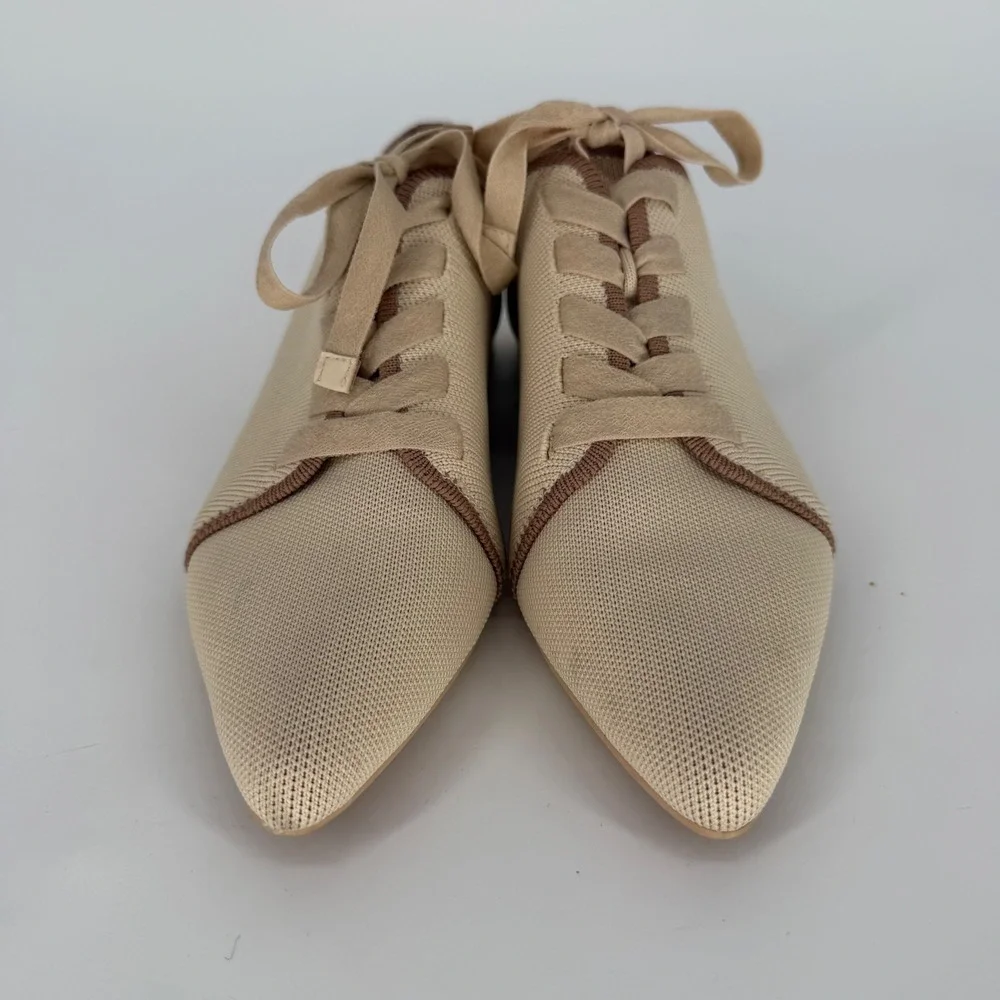 VIVAIA GRACE WOMEN'S CLASSIC LOAFERS HEELED OXFORDS IVORY BEIGE SIZE 39‎